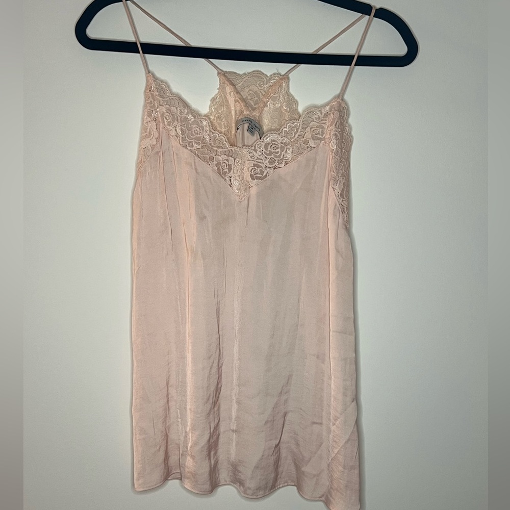 Light Pink Lace Camisole Tank Top